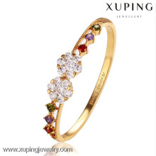 50980 fashion 18k gold beutiful snow cz jewelry bangles